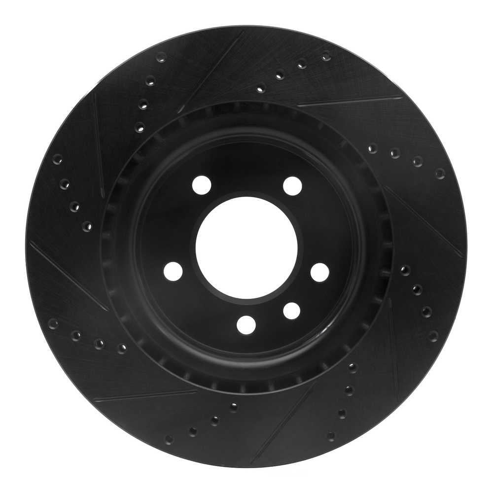 Dynamic Friction Company 633-11031R DFC Brake Rotor - Drilled And Slotted - Black
