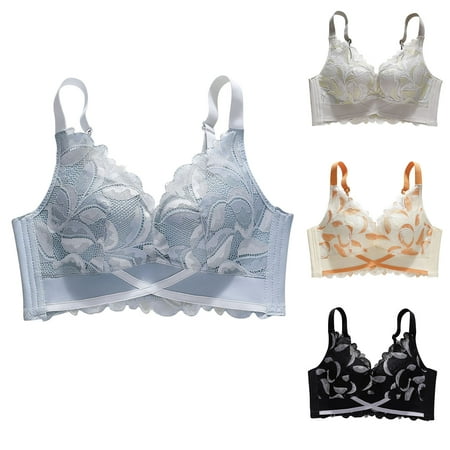 1Pcs Womens Bras Underwear Solid Lace Lingerie Bralette Plus Size Clothes Fall Winter Fashion 2025 Gifts Essentials Women s Clothing Daily Relaxed High Elasticity Belt Comfortable Clearance