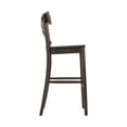 thumbnail image 4 of Bowery Hill 29" Transitional Solid Wood Bar Stool in Dark Brown/Raw, 4 of 11