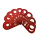 thumbnail image 2 of Regla medidora de diámetro de fruta, calibrador circular de fruta, ligero, flexible, con múltiples orificios rojo, 2 of 9