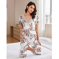 thumbnail image 2 of Ekouaer Womens Pajama Sets Pajamas Sets Sleepwear Shorts Lounge Set summer pajamas for women, 2 of 6