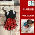 thumbnail image 4 of Extreme Heat Resistance BBQ Gloves, Oven Mitts, Non-Slip, Food Grade, for Grilling, BBQ, Baking or Firepit - Blue, 4 of 5