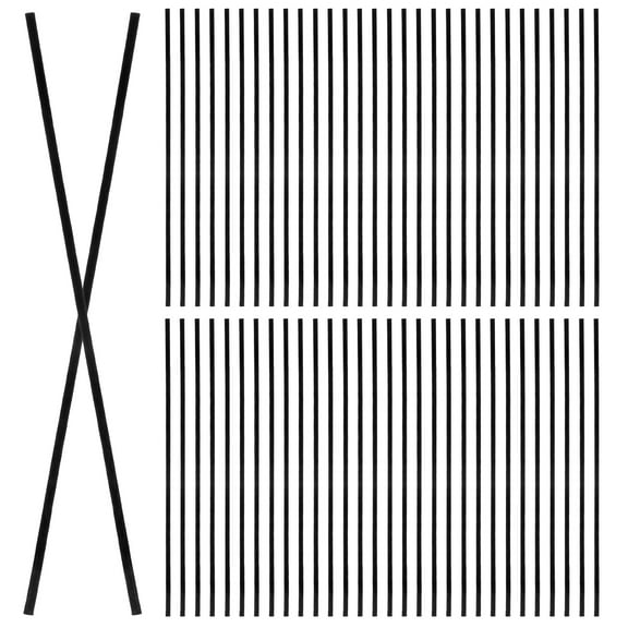 100 Pcs Reed Sticks Diffuser Refill Rattan Replacement Reeds Black