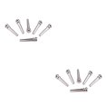 thumbnail image 1 of Eigraketly 6 Pieces Guitar Bridge Universal Solid Replacement Pin Part Component Silver Color Music Instrument String Guitars Nuts Como se muestra 2piezas Eigraketly CBP470833, 1 of 6