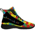 thumbnail image 4 of Aidianart Autism Awareness High Top Sneakers Womens High Top Shoes Size 14, 4 of 5