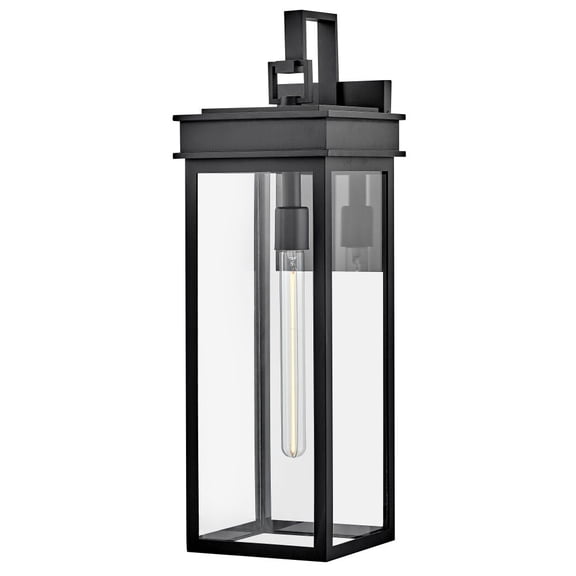 82065BK Lark Cole - 12W 1 LED Medium Outdoor Wall Lantern-25 Inches Tall and 8 Inches Wide