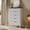 White, variant on Senfot 47.2" Fluted Dresser, 5 Drawer Wooden Chest with Curved Design, White