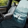 thumbnail image 4 of XYZCANDO Deer Mountain Landscape Car Seat Towel Cover, Machine Washable Towel Seats Cover Non-Slip Non-Slip Fit for Van Cars, 4 of 11