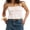 Pink, variant on LMLYSoH Women's Summer Slim Camisole Spaghetti Strap Lace Trim Smocked Tank Tops Streetwear