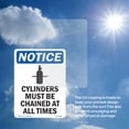 thumbnail image 6 of Cylinders Must Be Chained OSHA Notice Aluminum Sign 24 Inch x 18 Inch - 5 Pack, 6 of 8