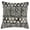 Geometric, variant on Fennco Styles Embroidered Block Print Cotton Decorative Throw Pillow 20" W x 20" L - Blue Cushion for Christmas, Holiday, Home, Couch, Living Room and Office Décor