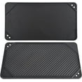 GasSaf 20x10.5 Inch Reversible Griddle Pan, Nonstick Cast Iron, Flat