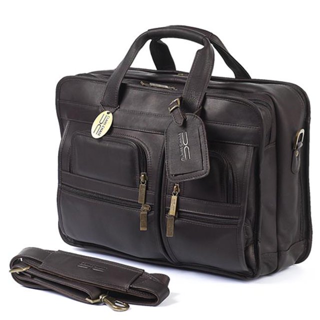 Claire Chase 151E-cafe Executive Computer Briefcase - Cafe