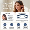 thumbnail image 4 of Gocvo 10Pcs Hair Headbands for Women Non-Slip Plastic Headbands Thin Headbands with Teeth, Daily Hair Accessories Designed for Glasses Wearers, Blue, 4 of 8