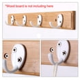 thumbnail image 4 of 10pcs Wall Hooks Zinc Alloy Hook Caps Coat Key Towel Wall Bathroom DIY Hanger w Screws White, 4 of 7