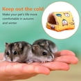 thumbnail image 6 of Twinkseal Exquisite Pet Bed Hamster Winter Nest Thick Soft Plush Cartoon Print Cozy Resistant Heat Retention Sleeping Bed for Small Rabbit Squirrel Parrot Bird, 6 of 8