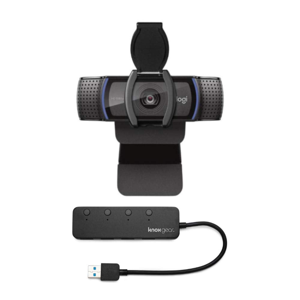 Logitech C920S HD Pro Webcam with Privacy Shutter Bundled with Knox