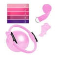 thumbnail image 1 of 9 pelotas de ejercicio de pilates, ideal como regalo para el hogar, bandas de resistencia, equipo de entrenamiento para tonificar la parte interna de Rosa, 1 of 8