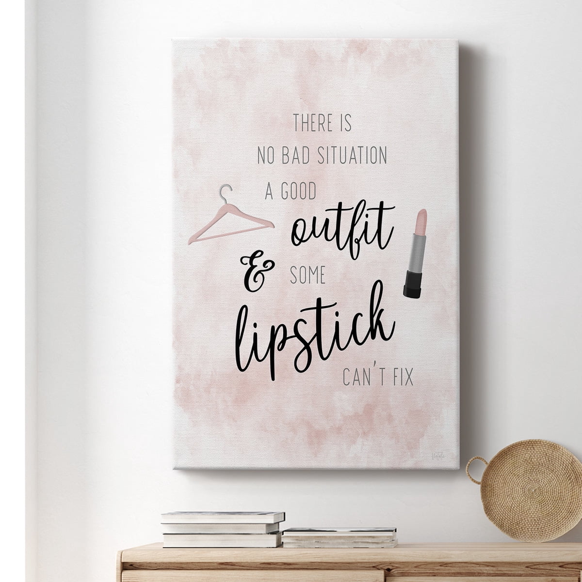Outfit and Lipstick Premium Gallery Wrapped Canvas - Ready to Hang