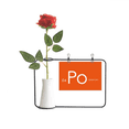 thumbnail image 1 of Chestry Elements Period Table Semetal Polonium Po Artificial Rose Flower Hanging Vases Decoration Bottle, 1 of 3