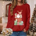 thumbnail image 3 of Towmus Christmas Sweatshirt for Women Crewneck Sweatshirt Funny Graphic Print Casual Long Sleeve Fall Pullover, 3 of 7