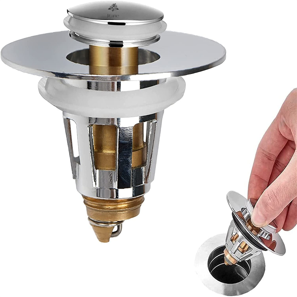 Standard Sink Push Drain 1"1.4"Bullet Core Push Type Drain Plug