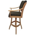 thumbnail image 3 of Casa Solid Wood 30" Bar Stool - Sanora Brown Fabric - Natural Frame, 3 of 3
