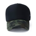 thumbnail image 2 of IDALL Trucker Hat Baseball Cap Unisex Camouflage Mesh Baseball Cap Hat Blank Visor Hat Adjustable Running Hat Hats for Men Black One Size, 2 of 2