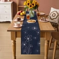 thumbnail image 2 of Navy Blue Table Runner 72 Inches, Spring Flora Bed Runner Dresser Scarves Tabletop for Indoor Outdoor Parties/Ceremony/Banquet, 18" x 72", 2 of 8