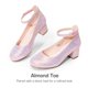 thumbnail image 4 of Zapatos de Vestir para Niñas DREAM PAIRS KKUMPU2502 Tacones Gruesos Rosados, 4 of 8