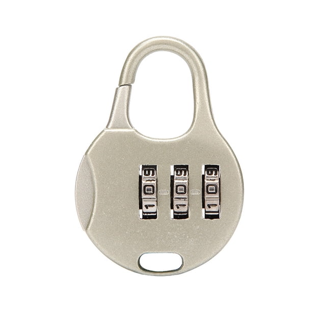 Clearance! Delayuji Furniture Protection 3 Digit Combination Locks Set Small Padlock Combination Lock for Luggage Padlock for Suitcase One Size Silver