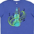 thumbnail image 4 of Inktastic Violin with Musical Notes and Swirls Youth T-Shirt, 4 of 5