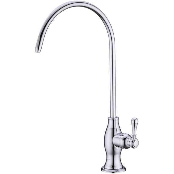 ERDS-Drinking Water Purifier Faucet, Commercial Water Filtration Faucet for Under Sink Water Filter System, Modern Best Brass Kitchen Bar Sink Drinking Water Faucet Chrome