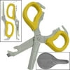 Trademark Global Multi Purpose Detachable Scissors in Yellow