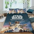 thumbnail image 2 of Tales from the Galaxy's Edge Themed Bed Sheet Set Three Piece Set 53x79 In ches Comfortable And Skin Friendly Unique Design Creating A Star Studded Night Home Decor Gifts For Family Friends fans, 2 of 6