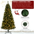 thumbnail image 4 of Resenkos 6ft PVC Material DIY 150 Lights Warm Color 8 Modes 1050 Branches Christmas Tree Green, Green, 4 of 9