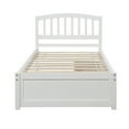 Hommoo Twin Platform Storage Bed Wood Bed Frame with Two Drawers and