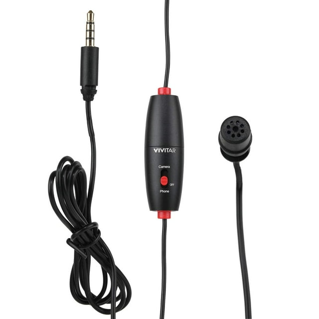 Micrófono Vivitar Mini Lavalier Streaming MIC703L Negro