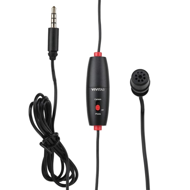 Micrófono Vivitar Mini Lavalier Streaming MIC703L Negro