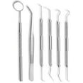 thumbnail image 1 of DENTIST PREPARED TOOLS KIT | Dental Pick Dental Floss Gum Floss Threaders Toothpicks Dental Hygiene Kit Set Dental Instruments High Grade Stainless Steel Tartar Scraper Tartar Remover by -, 1 of 1