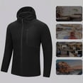 thumbnail image 2 of Xzbqbs Jackets for Men Zip Up Lightweight Track Coat Casual Breathable Hooded Jacket Training Gym Workout Jacket Big and Tall, 2 of 9