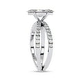 thumbnail image 3 of IGI Certified Lab Grown Diamond Engagement Ring | Center 10x5mm Marquise Cut Split Shank Solitaire Wedding Anniversary Rings For Women 18k White Gold | F-G, VS-SI Quality (1.15 Ctw) Ring Size-5.5, 3 of 7