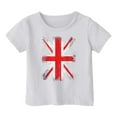 thumbnail image 3 of TAIAOJING T-Shirts Polyvalents Garçon Fille Impression Manches Courtes Col Rond T-Shirts Haut Drapeau Vintage pour Nourrisson à Adolescent Coupe Décontractée Léger Tenue Quotidienne, 3 of 3