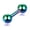 multicolor 1.2*6*3, variant on Surgical Steel Balls Ear Stud Piercing Curved Barbell Body Piercing Jewelry-silver 1.2*6*5
