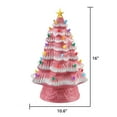 thumbnail image 5 of Mr. Christmas Ceramic Nostalgic Tree, 16", Pink, 5 of 6