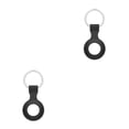 thumbnail image 2 of stanreset Soft Silicone For Airtags Locator Protective Sleeve Buckle Sports Soft Plastic Black 2Set, 2 of 6
