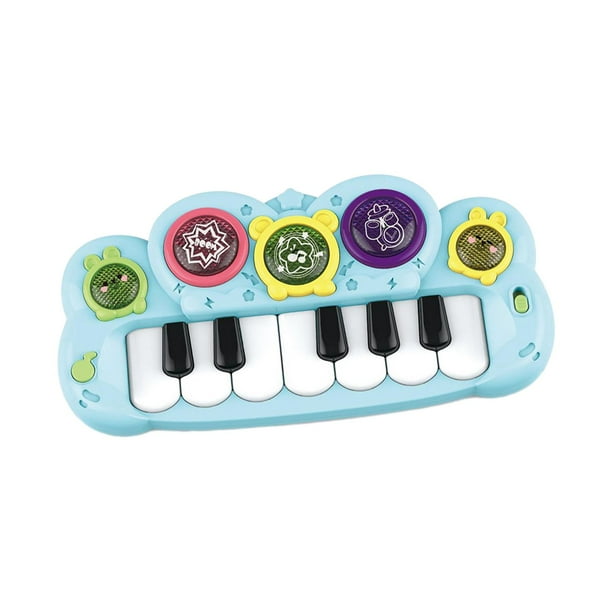 Piano de juguete para bebé, teclado iluminado, música, juguete para bebé,  juguete Musical educativo portátil para niños de 3, 4, y años, regalos 