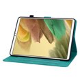 thumbnail image 2 of Case for Samsung Galaxy Tab A7 Lite 8.7" 2021 SM-T225 / SM-T220, Flower Pattern PU Leather Multi-Angle Viewing Stand Shockproof Flip Case with Card Slot, Magnetic Clasp, Pencil Slot, Green, 2 of 11