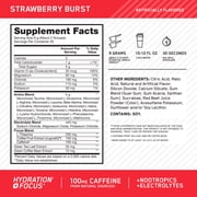 Optimum Nutrition Amino Energy Hydration + Focus Powder, Strawberry Burst, 9.5 oz