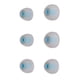 thumbnail image 3 of tamaños 6 piezas tapones para los oídos de repuesto almohadillas de silicona suave auriculares reductores de ruido para auriculares azul gris, 3 of 5